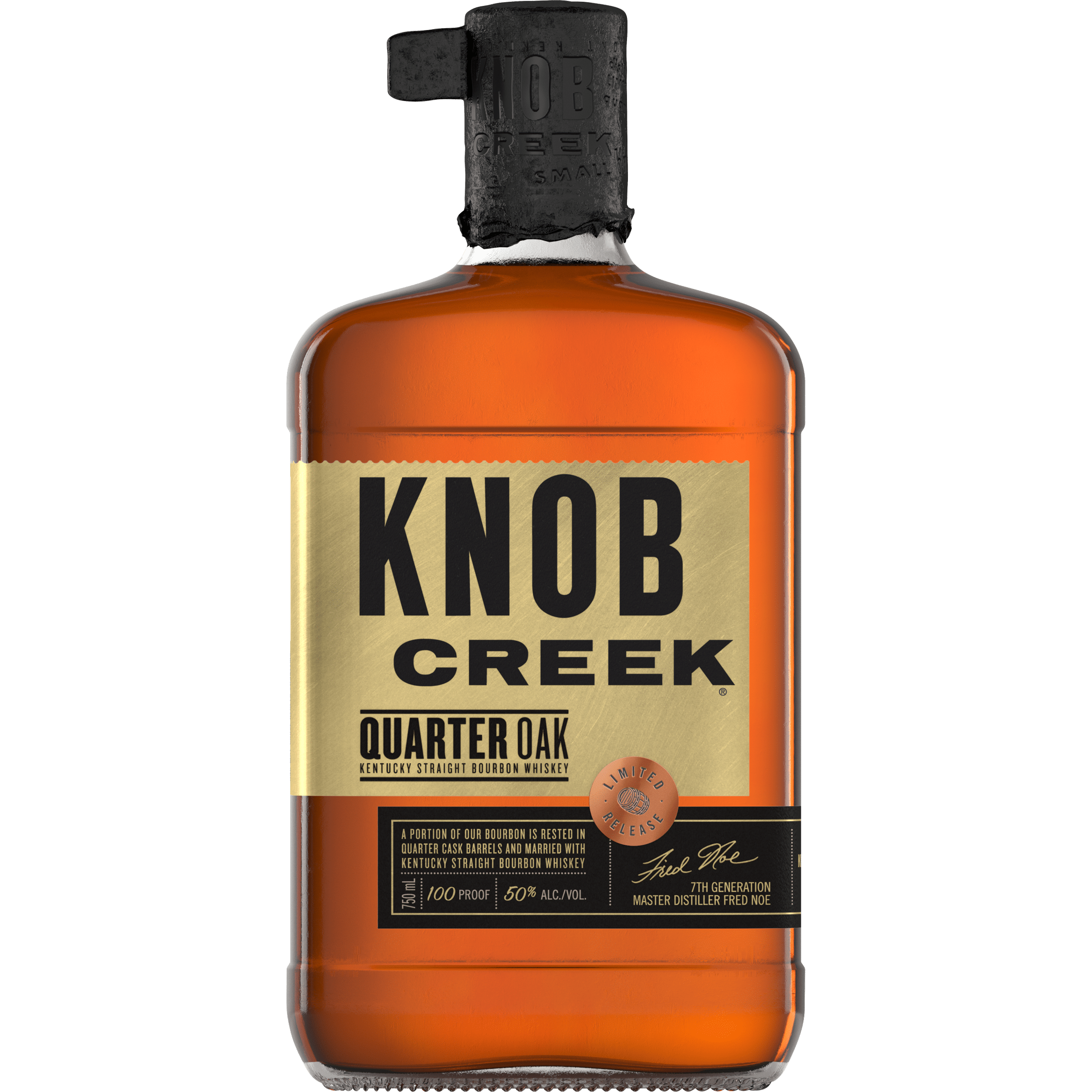 Knob Creek Bourbon Quarter Oak Kentucky Straight Bourbon