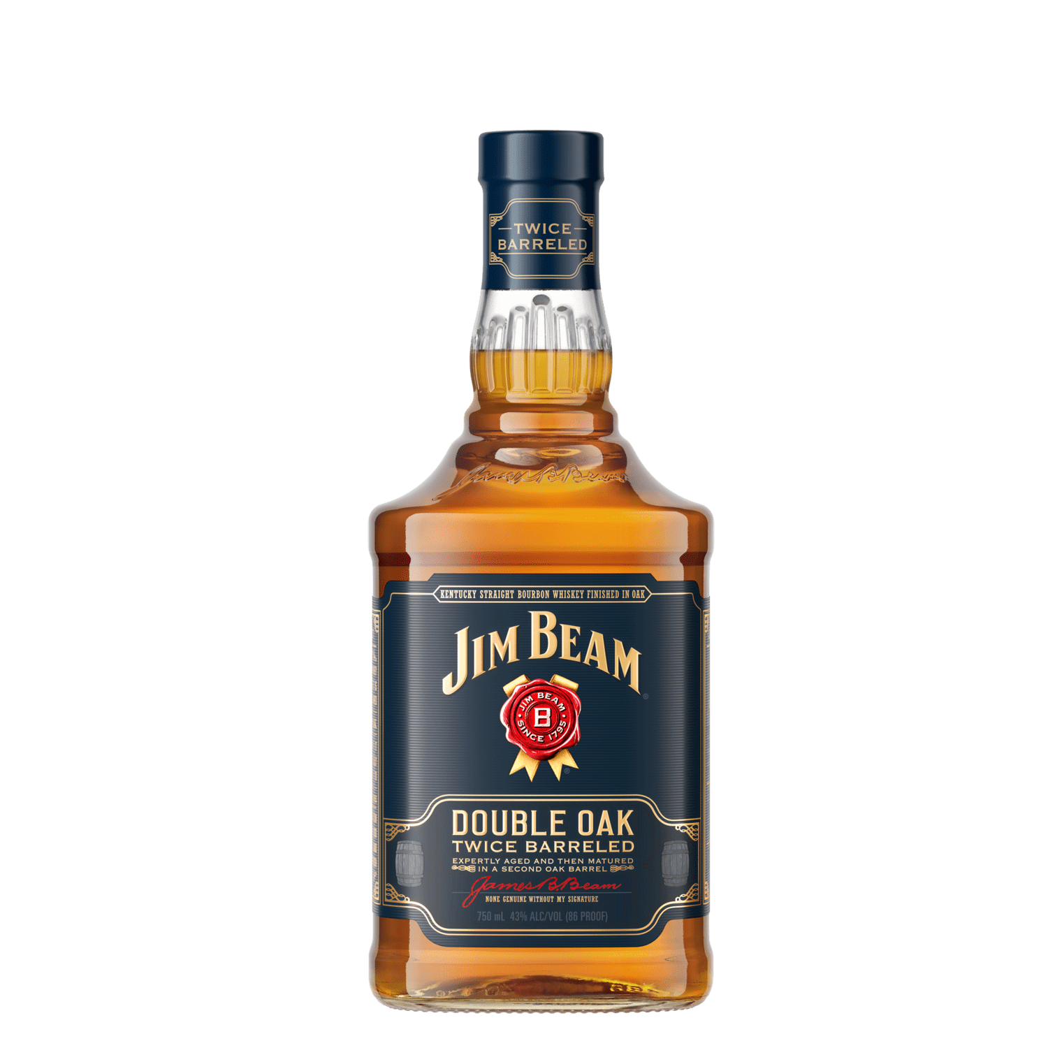 Jim Beam Double Oak Bourbon Whiskey 750 ml