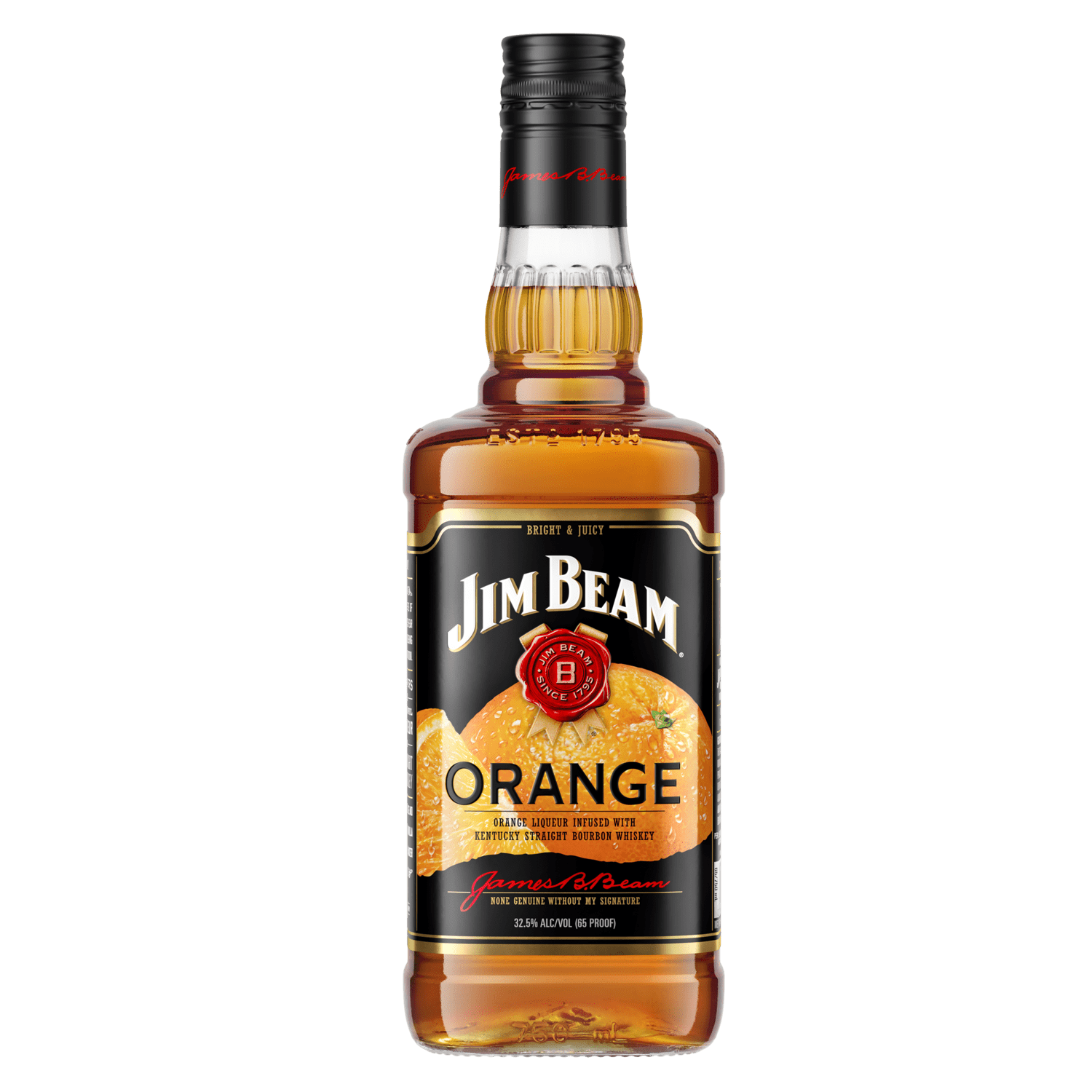 Jim Beam Orange Kentucky Straight Bourbon Whiskey 750 ml