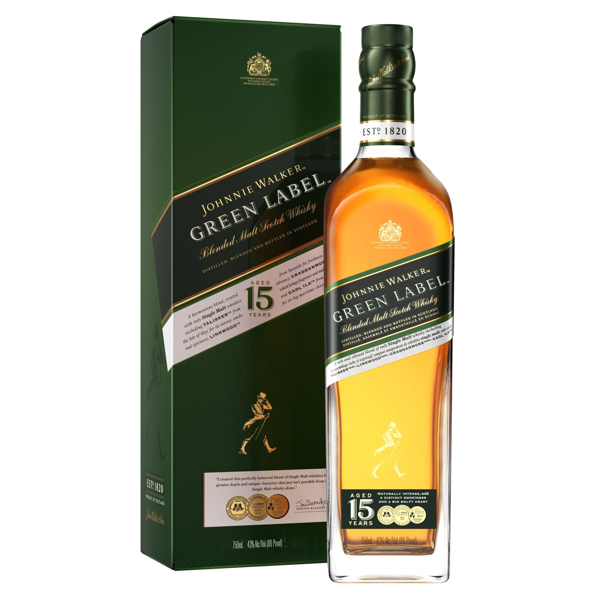 Johnnie Walker Green Label 15 Year 750 ml product image 11