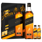 Johnnie Walker Black Label Blended Scotch Whisky Gift Pack