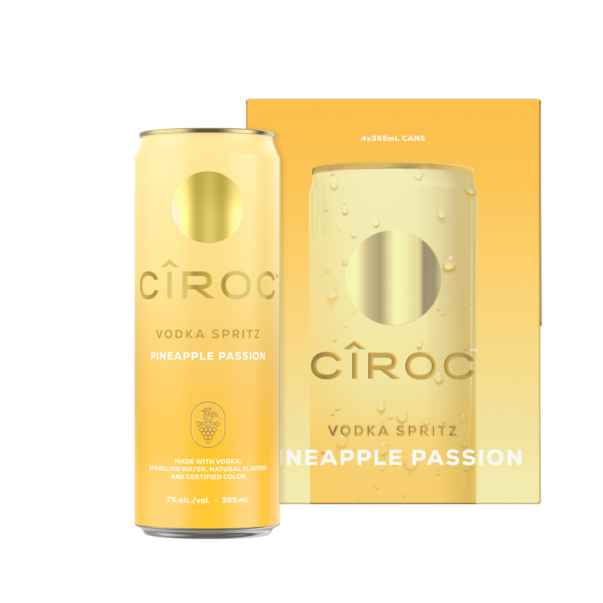 Ciroc Ciroc Vodka Spritz Pineapple Passion (4 Pack) 355 ML