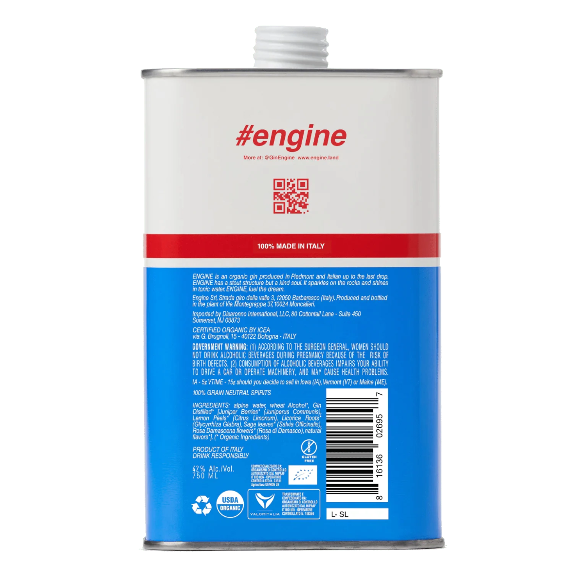 Engine Organic Gin 750 ml product image 2