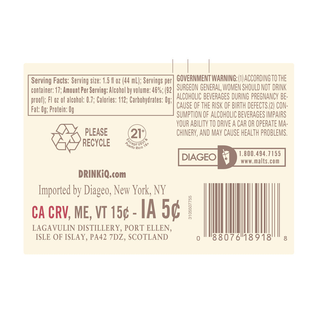 Lagavulin Distillery Offerman Edition Caribbean Islay Single Malt Scotch Rum Cask 11 year 750 ml product image 5