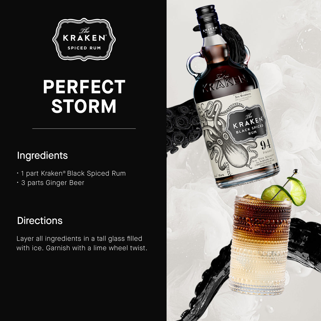 The Kraken Black Spiced Rum White Label 750 ml product image 3