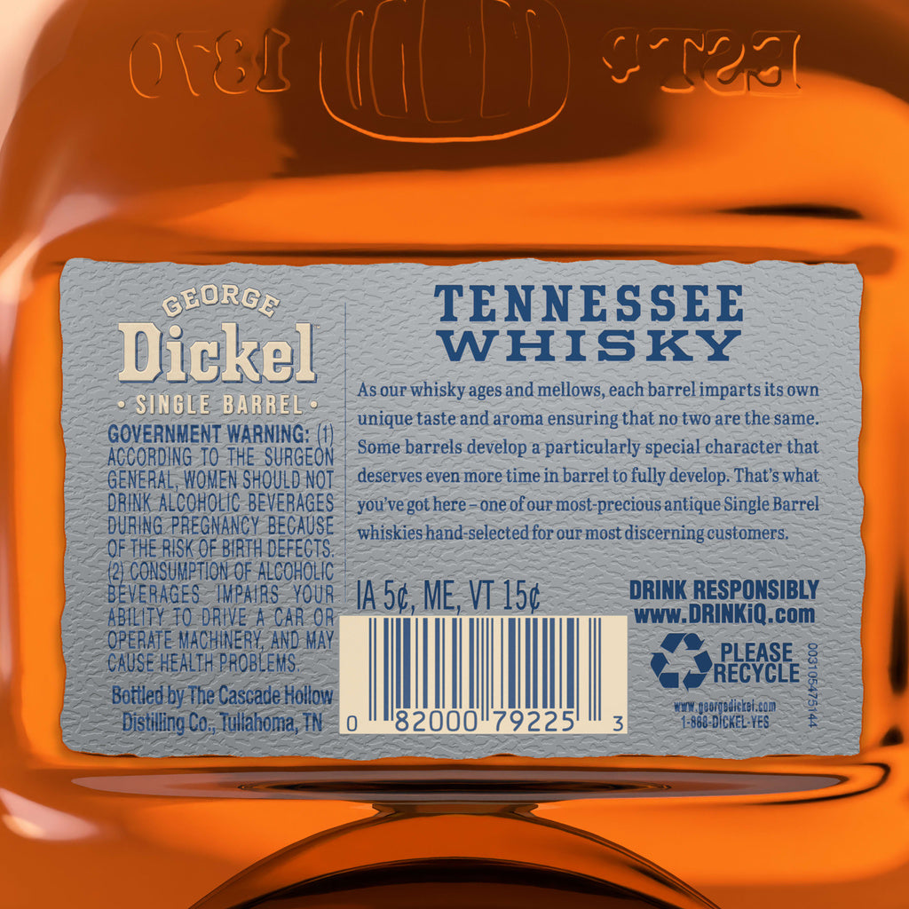 George Dickel Tennessee Whiskey 101.2 Proof 15 year 750 ml product image 7