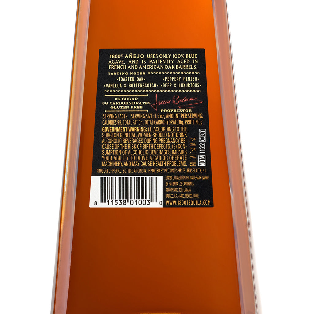 1800 Añejo Tequila 750 ml product image 5