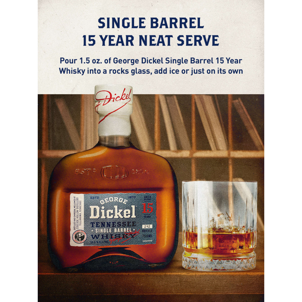 George Dickel Tennessee Whiskey 101.2 Proof 15 year 750 ml product image 6