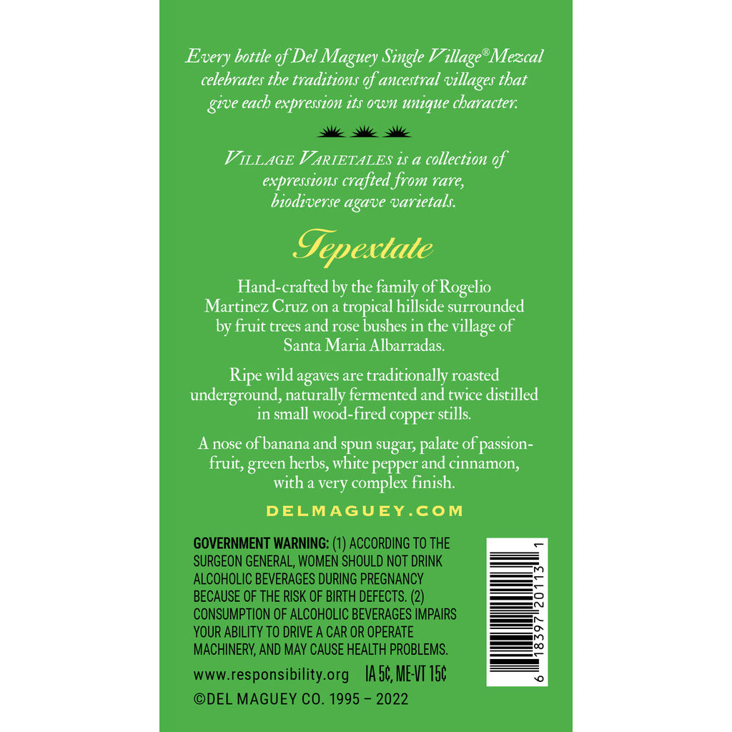 Del Maguey Wild Tepextate 750 ml product image 7