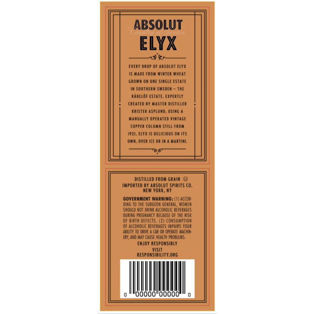 Absolut Elyx Pineapple Gift Box 750 ml product image 5