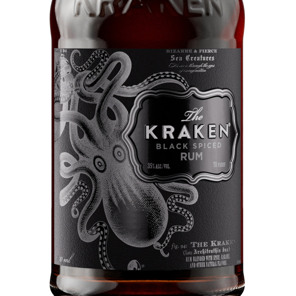 The Kraken Black Spiced 70 proof Black Label 750 ml product image 13