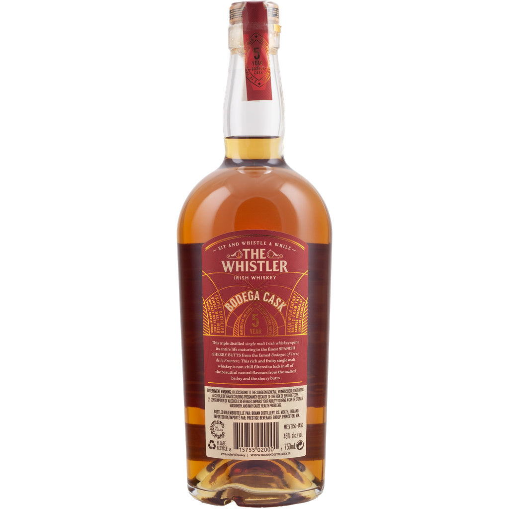 The Whistler Bodega Cask Triple Distilled Single Malt Irish 5 year 750 ml product image 4