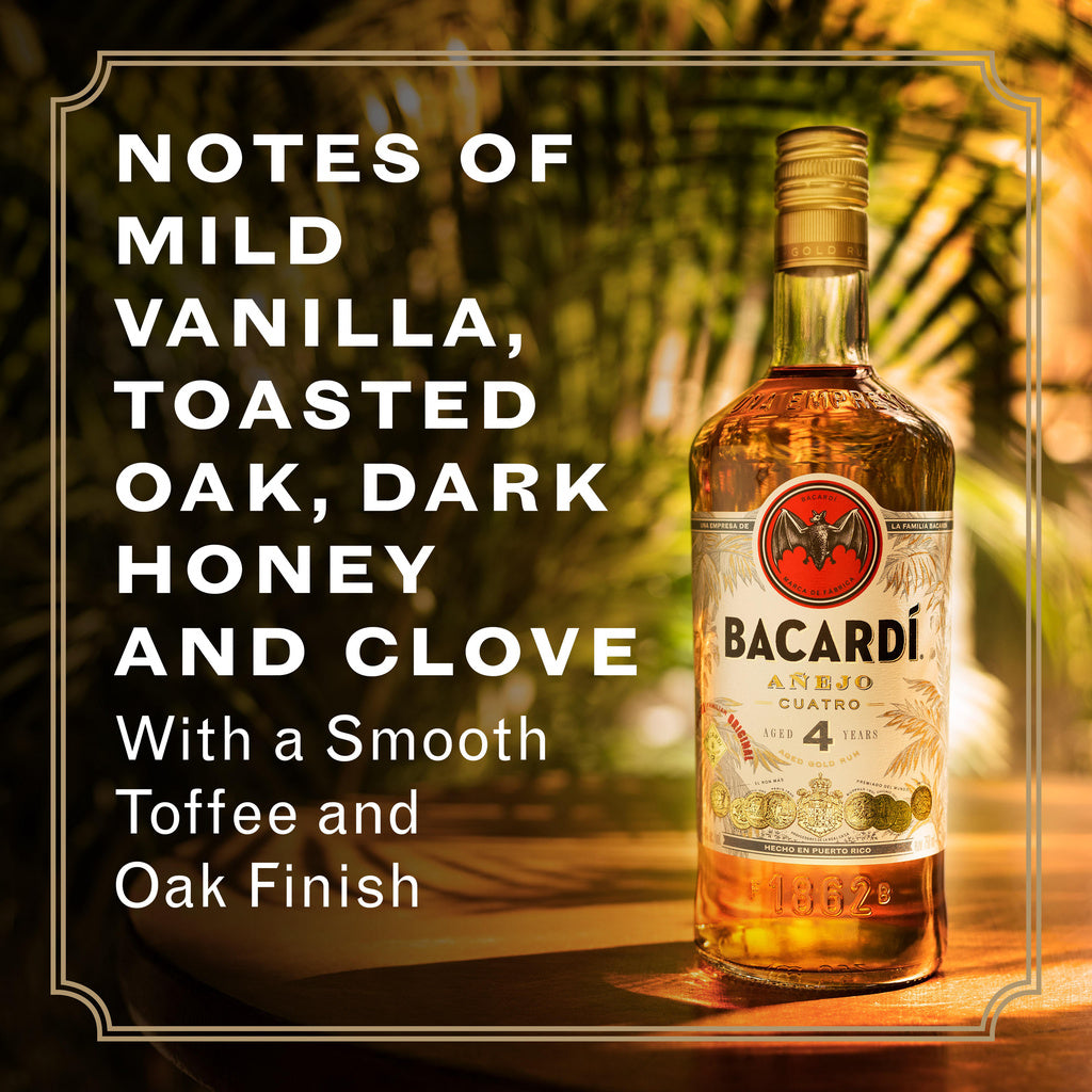 Bacardi Añejo Cuatro 4 Year 750 ml product image 3