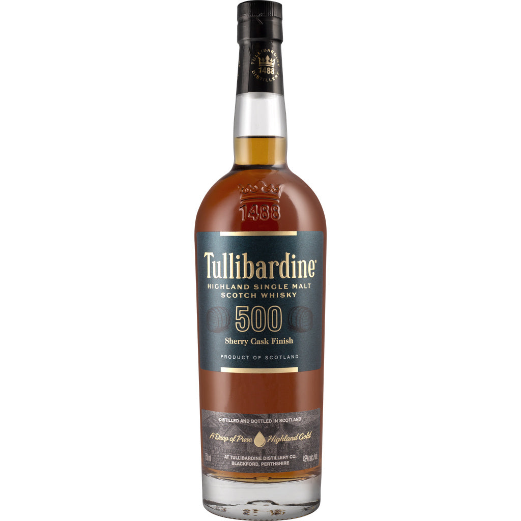 Tullibardine Distillery 500 Sherry Cask Finish Highland Single Malt Scotch Whisky 750 ml