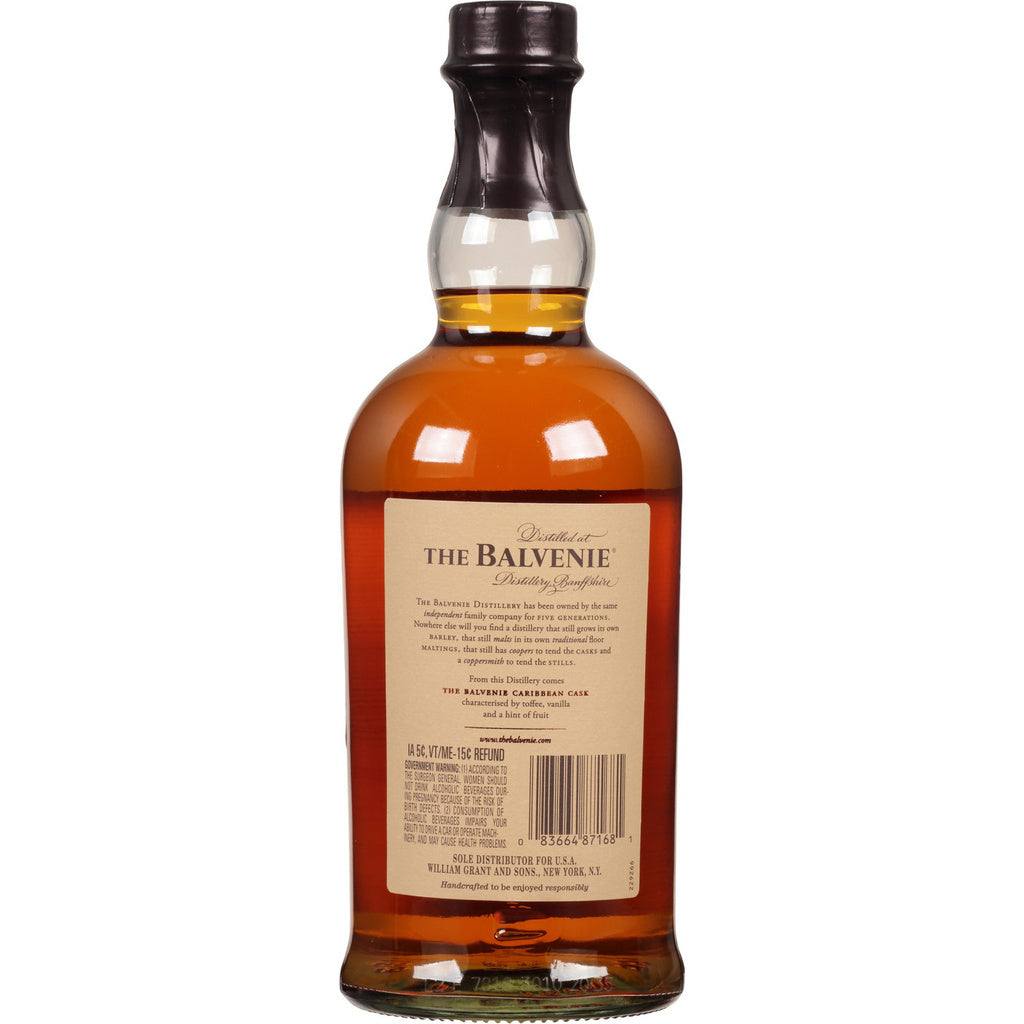 The Balvenie Caribbean Cask 14 Years 750 ml product image 2