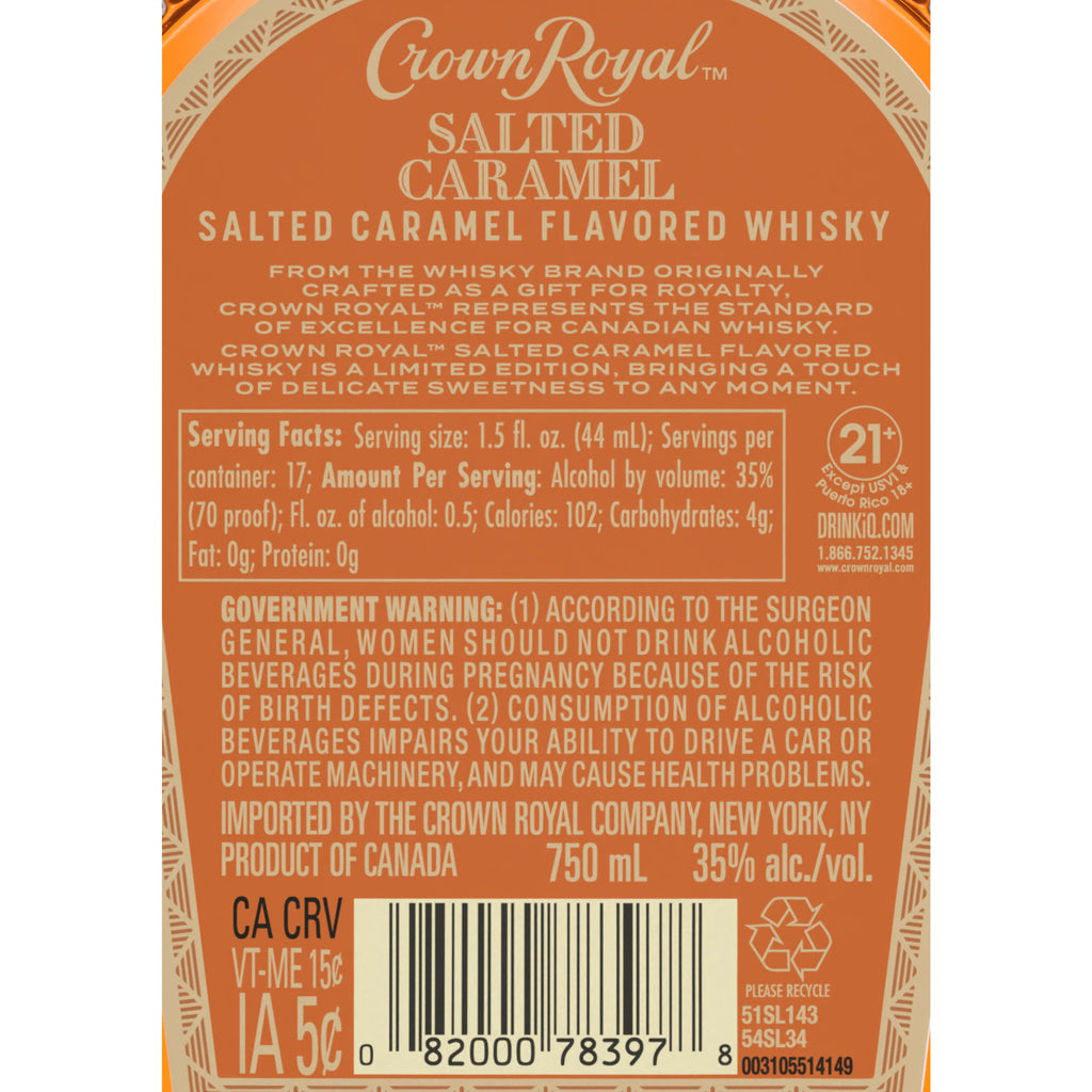Crown Royal Salted Caramel Whiskey 750 ml product image 6