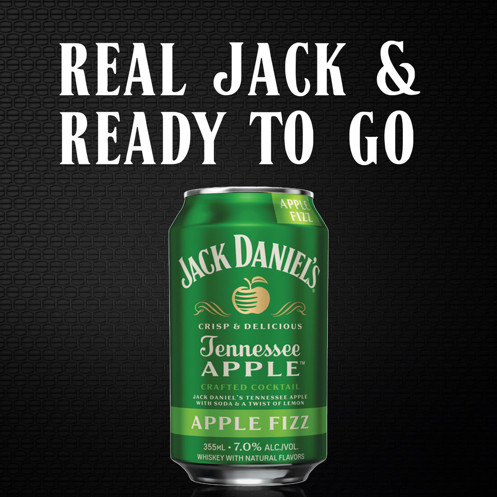 Jack Daniels Tennessee Apple Crafted Cocktail Apple Fizz (4 pack) 355 ml product image 14