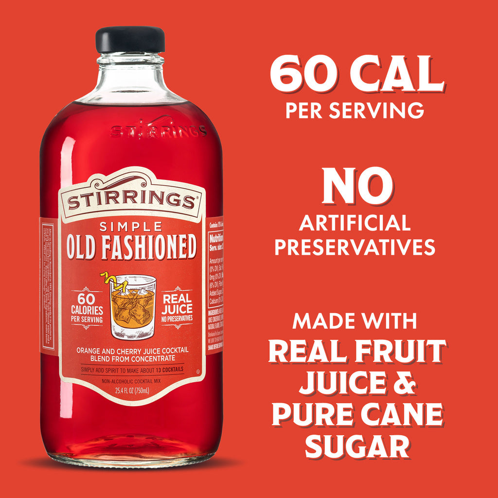 Stirrings Old Fashioned Cocktail Mix 750 ml product image 9