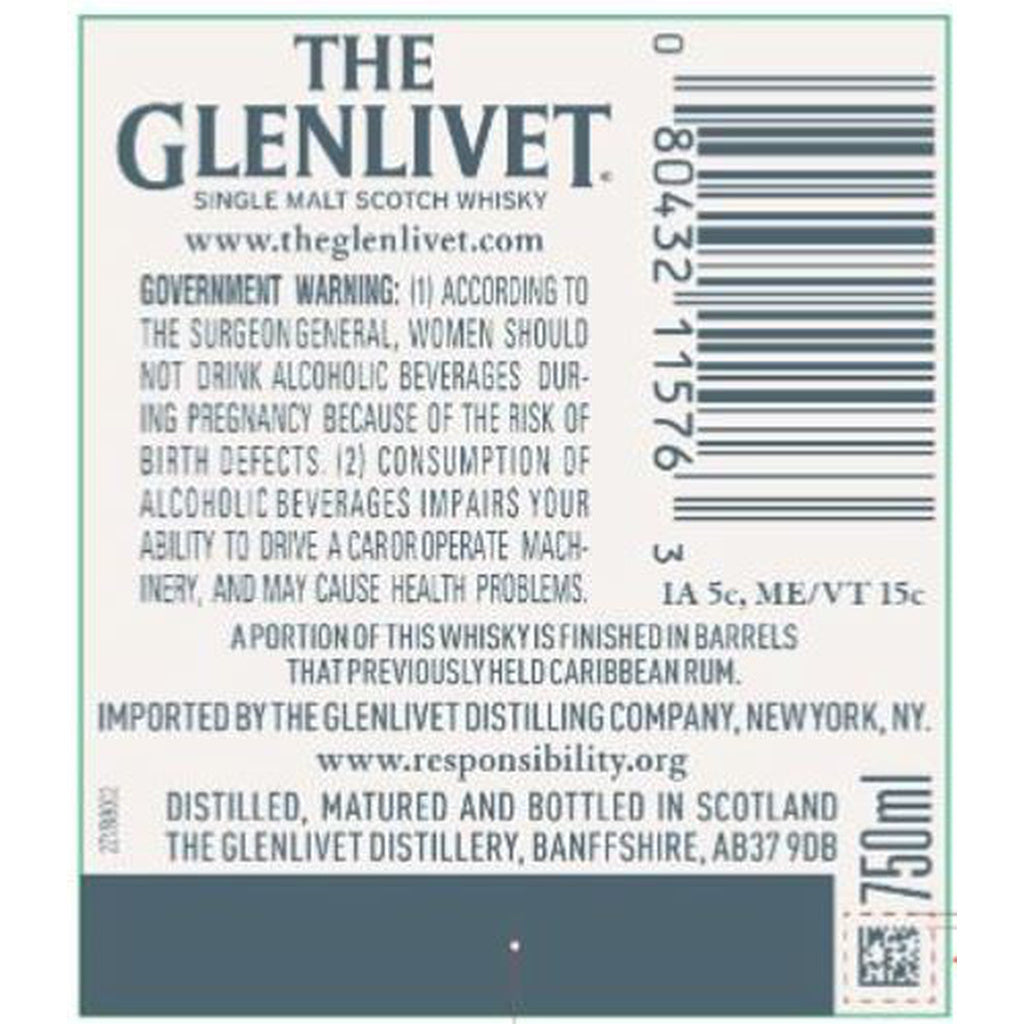 The Glenlivet Caribbean Reserve 750 ml product image 18