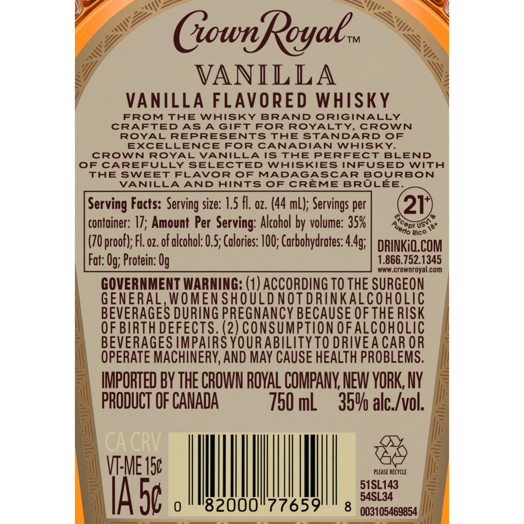 Crown Royal Vanilla 750 ml product image 7