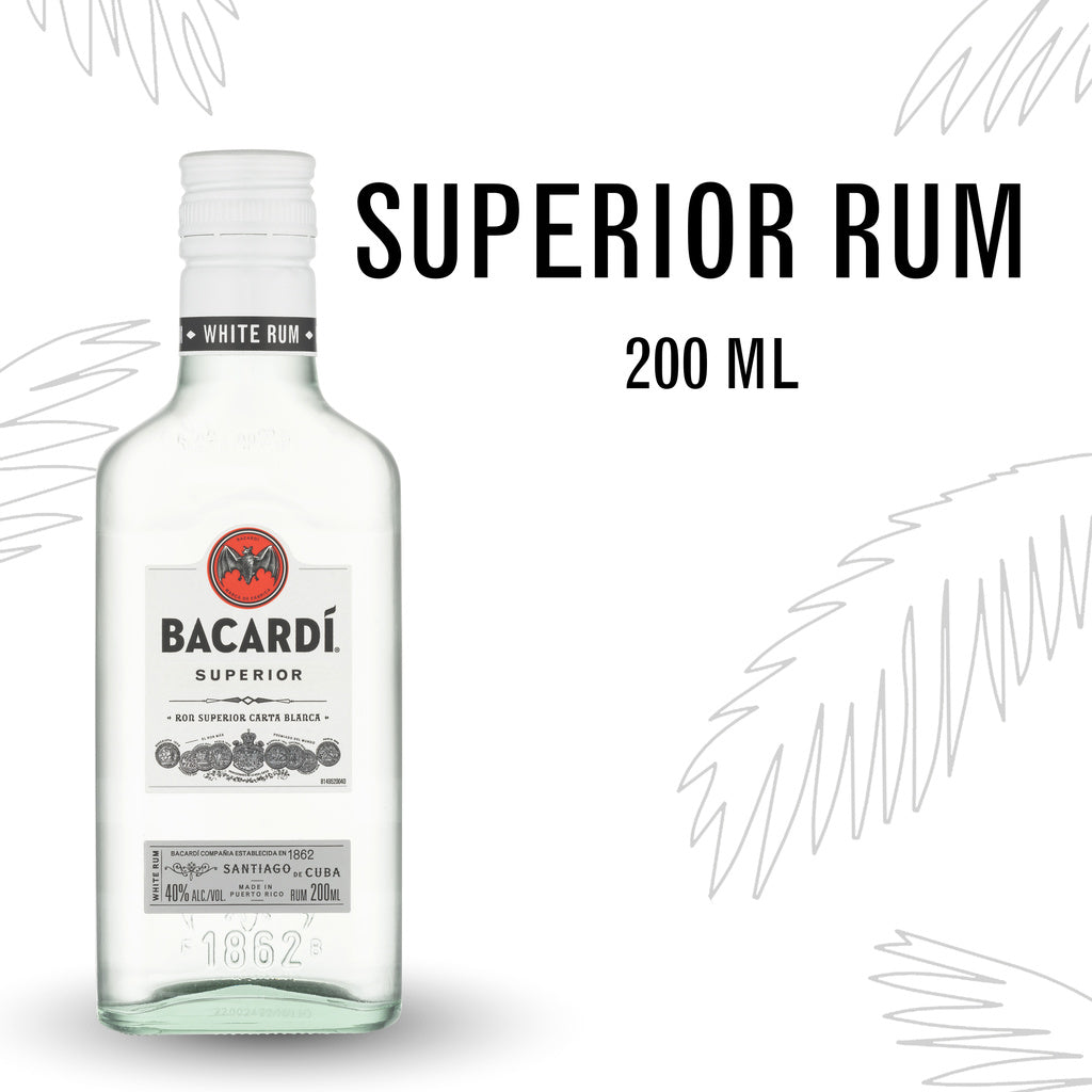Bacardi Superior White Rum 200 ml product image 5
