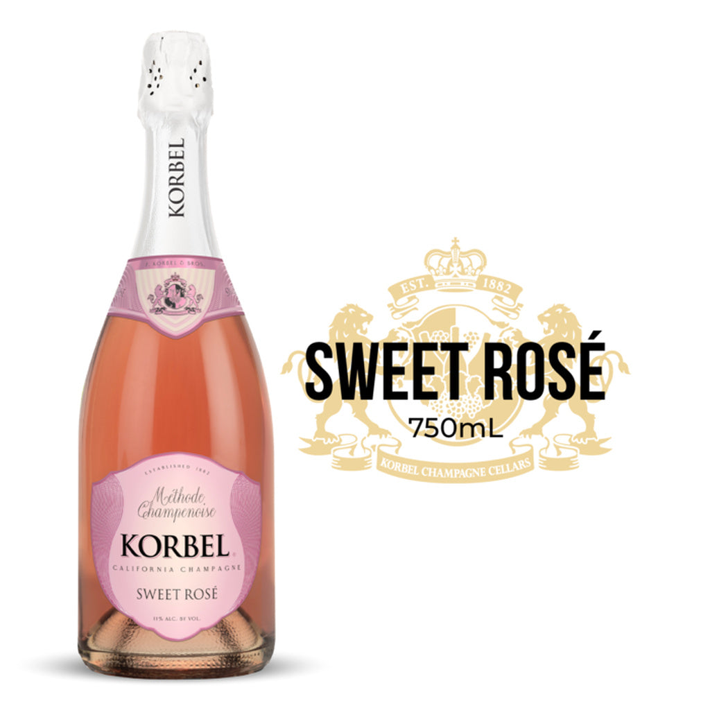 Korbel California Sweet Rose Sparkling Champagne 750 ml product image 4