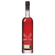 Bottle of George T. Stagg Kentucky Straight Bourbon Whiskey on a white background
