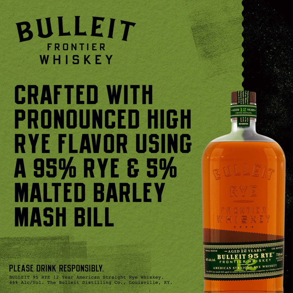 Bulleit 95 Rye Frontier Whiskey 12 year 750 ml product image 6