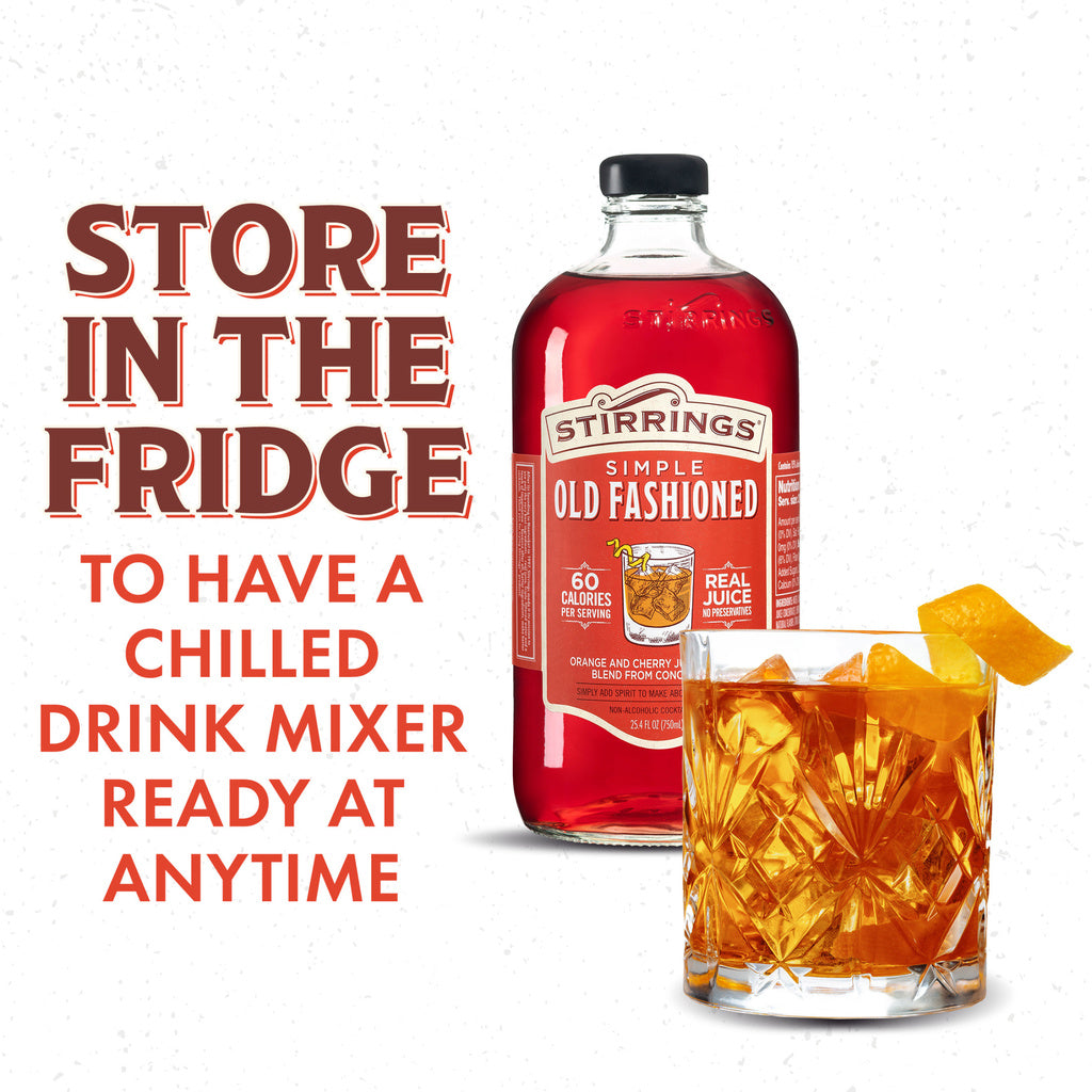 Stirrings Old Fashioned Cocktail Mix 750 ml product image 14