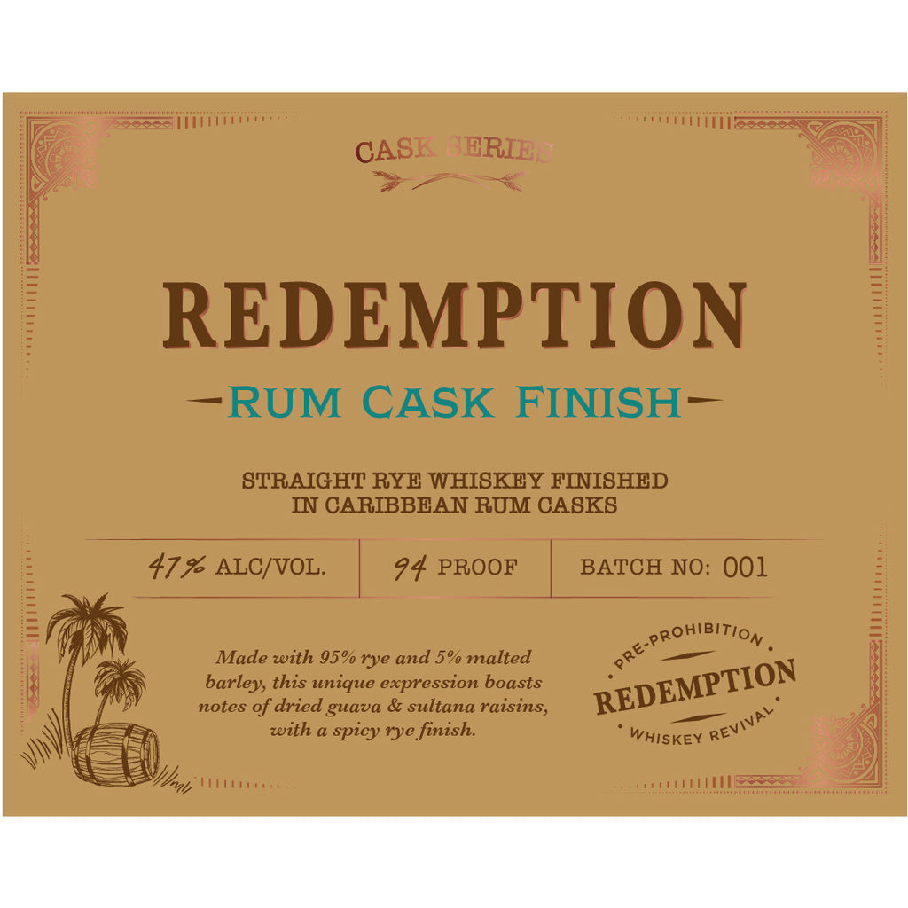 Redemption Rum Cask Finish 750 ml product image 3