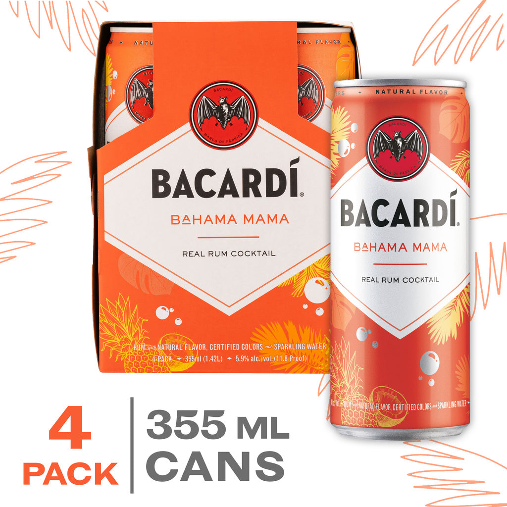 Bacardi Bahama Mama Real Rum Cocktail 4x355 ML product image 2