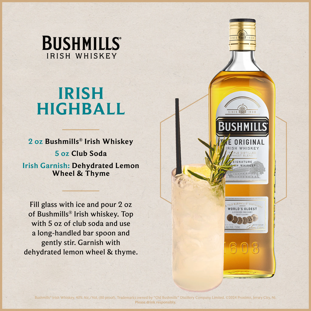 Bushmills Original White Label Irish Whiskey 750 ml product image 6