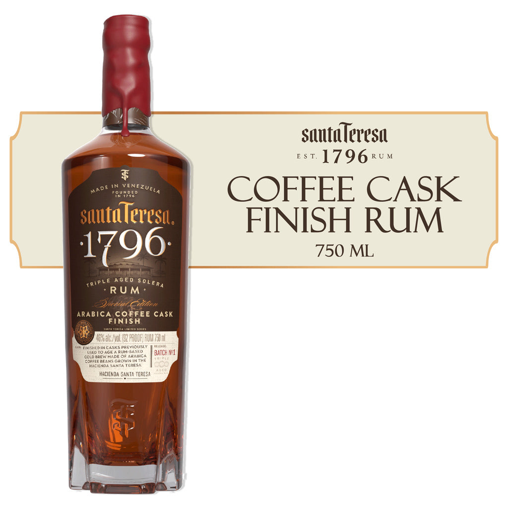 Santa Teresa Arabica Coffee Cask Finish Triple Aged Solera Rum Arr 1796 750 ml product image 5
