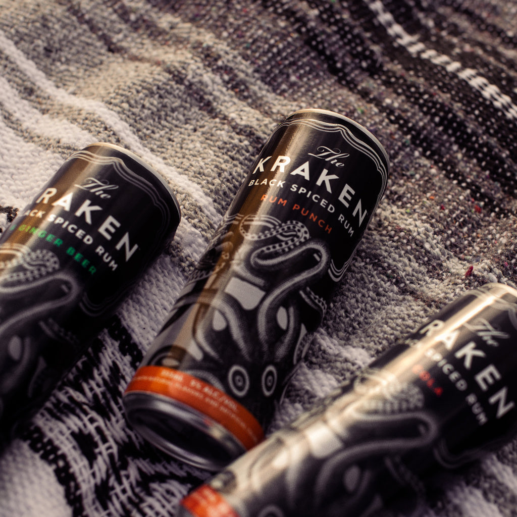 The Kraken Black Spiced Rum and Ginger Beer (4 Pack) 355 ml product image 2