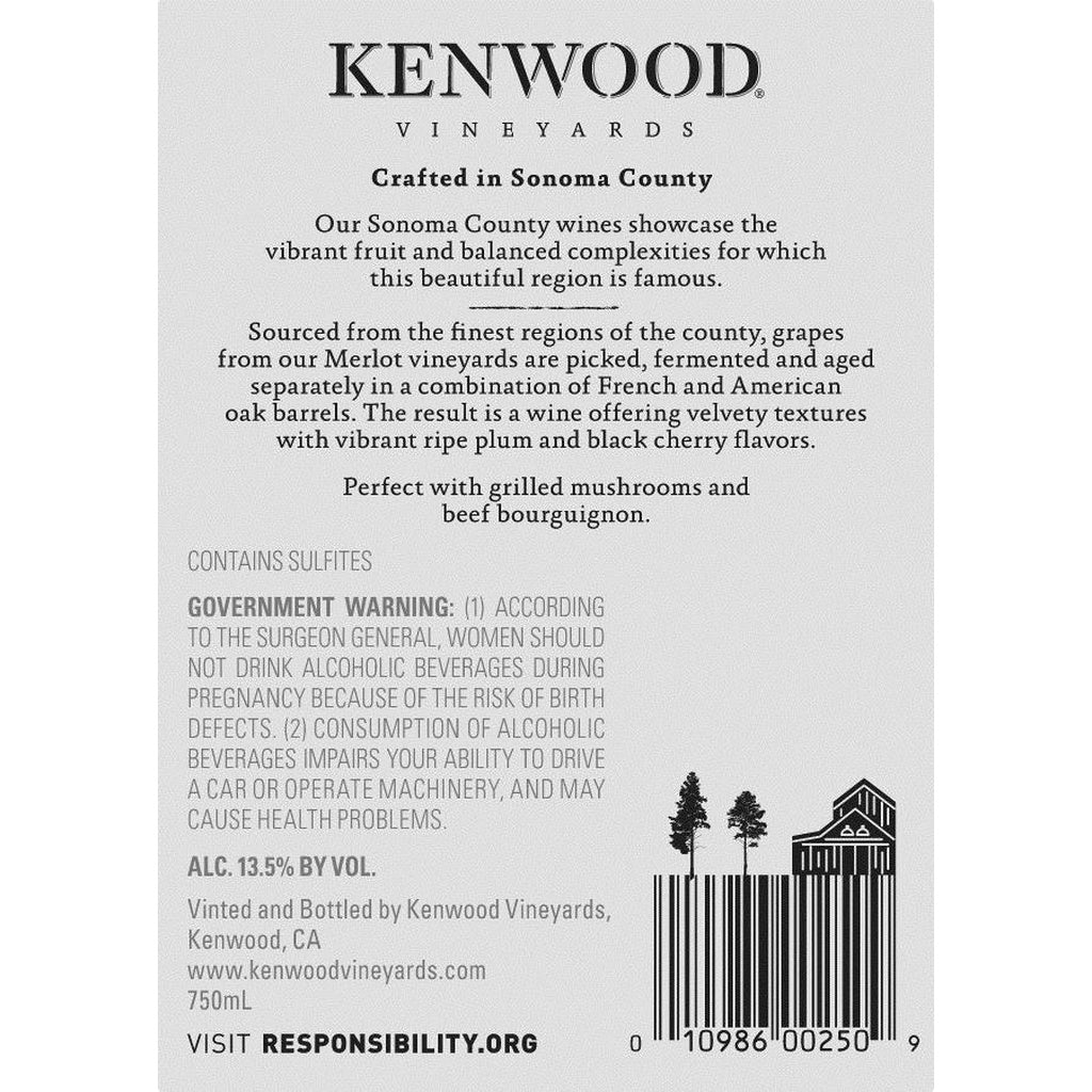 Kenwood Merlot California 2016 750 ml product image 5