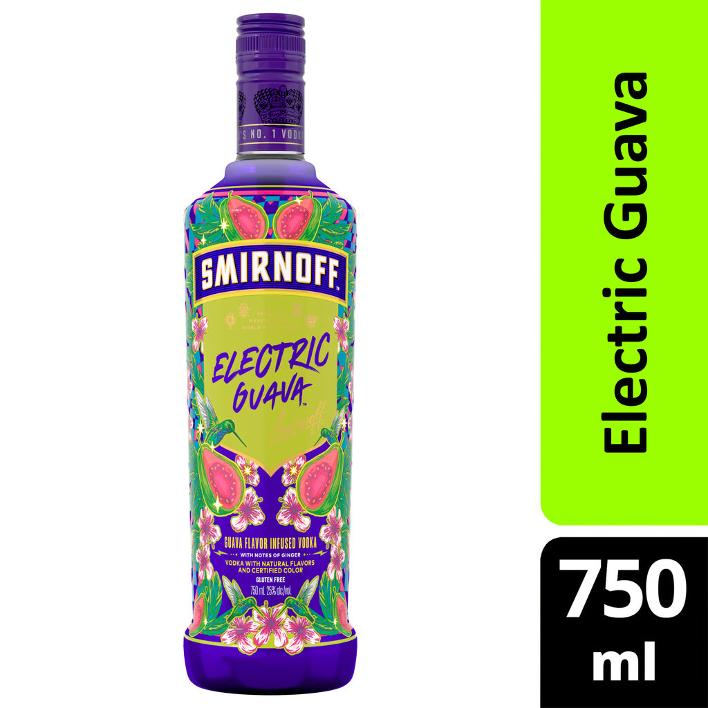 Smirnoff Electric Guava Vodka 750 ml