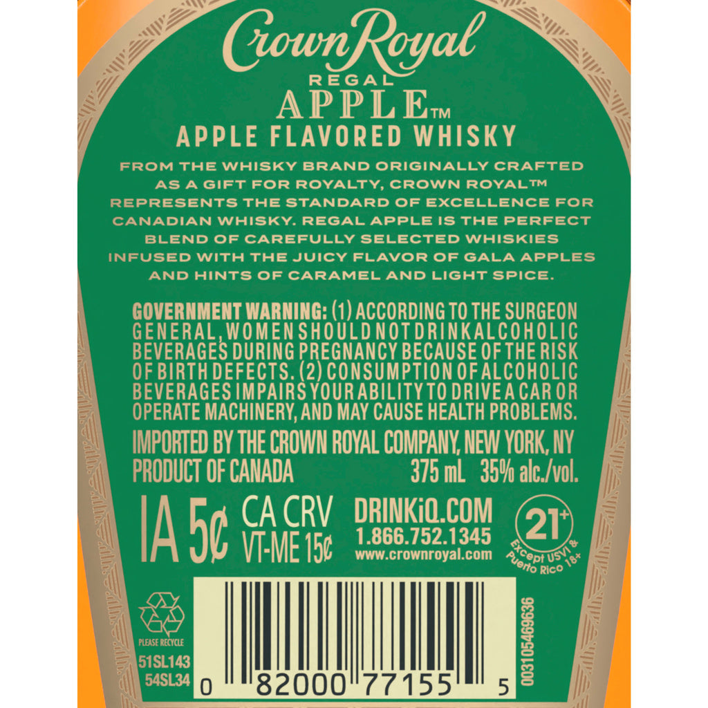 Crown Royal Apple 375 ml product image 4
