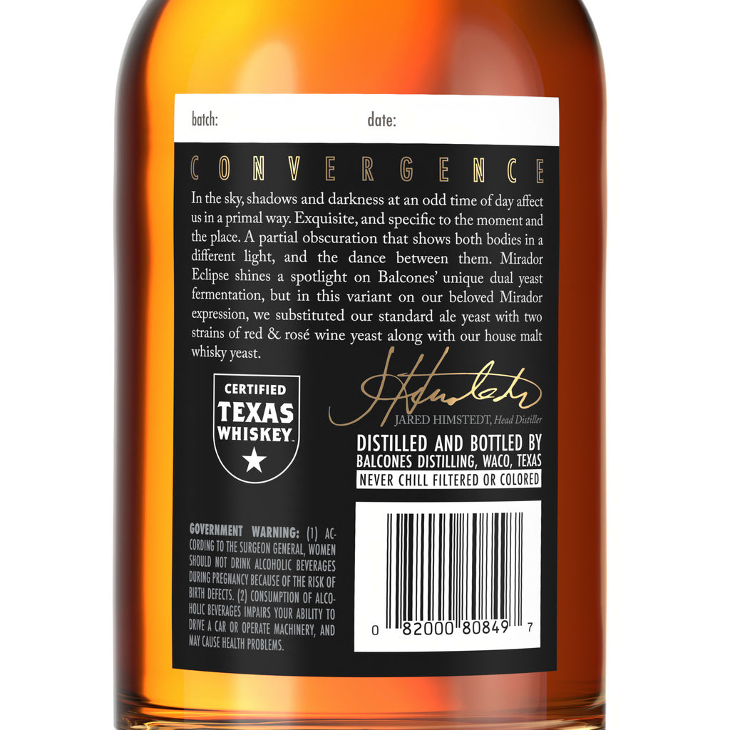 Balcones Mirador Eclipse Single Malt 750 ml product image 3