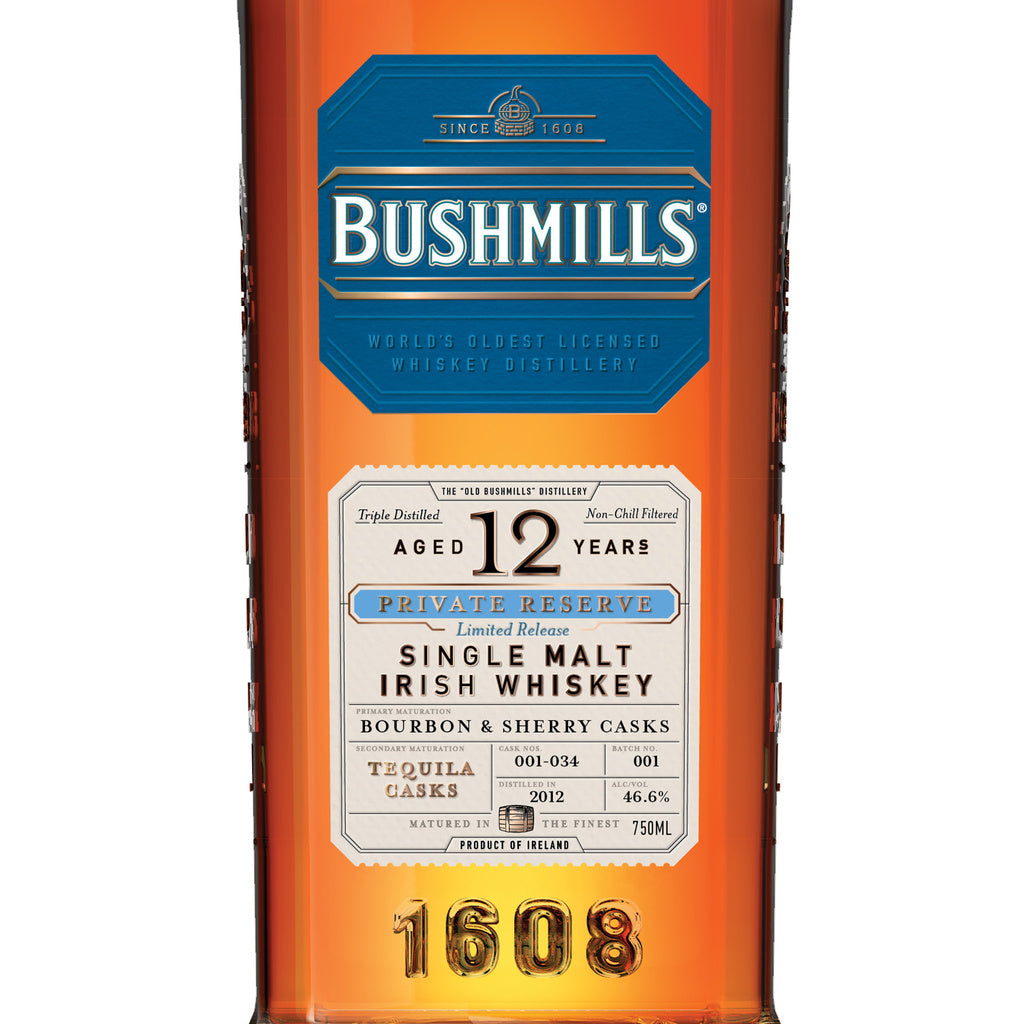 Bushmills Private Reserve Tequila Cask Whiskey 12 Years 750 ml product image 2