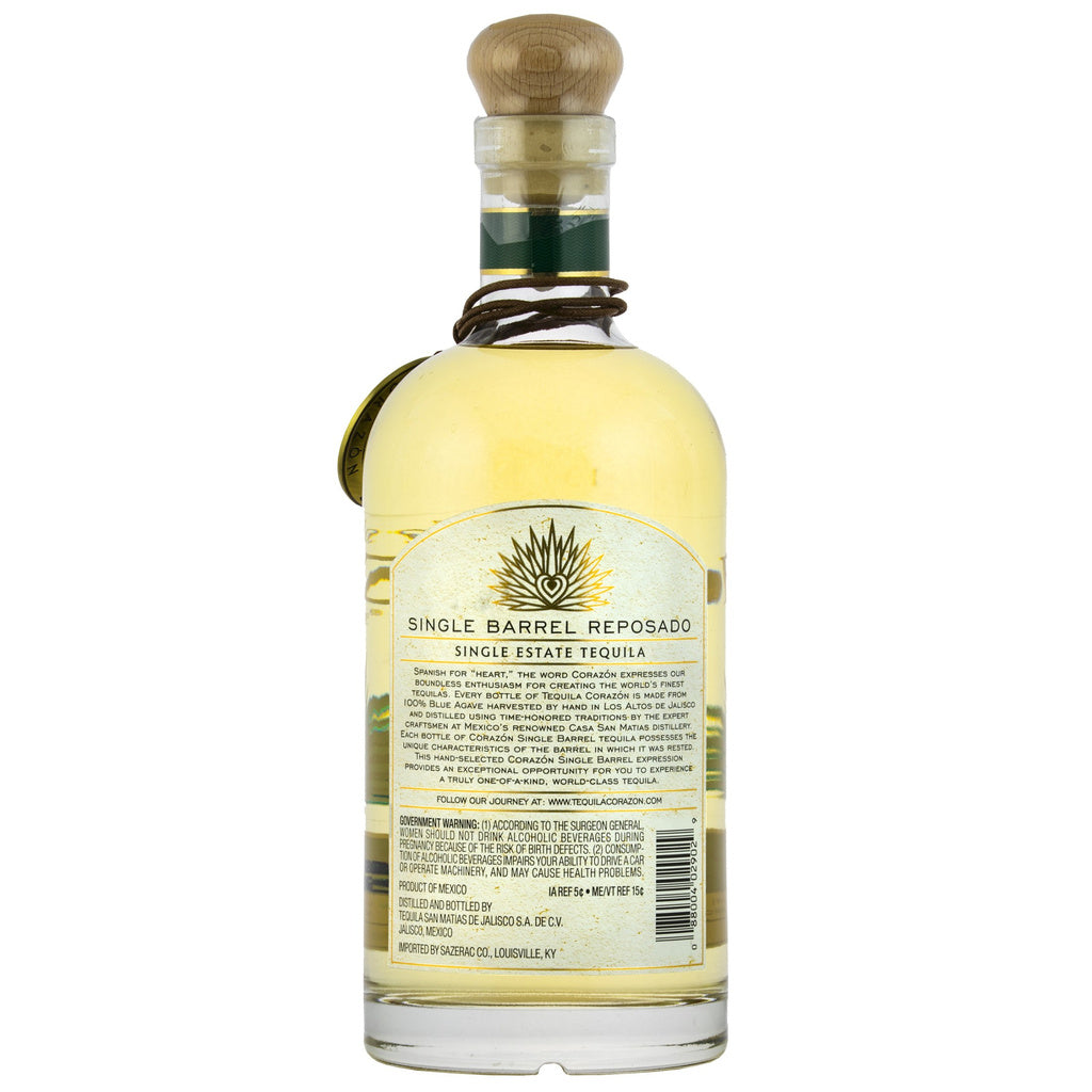 Corazon Reposado Blanton's Barrel Finish Tequila (Private Selection) 750 ml product image 4