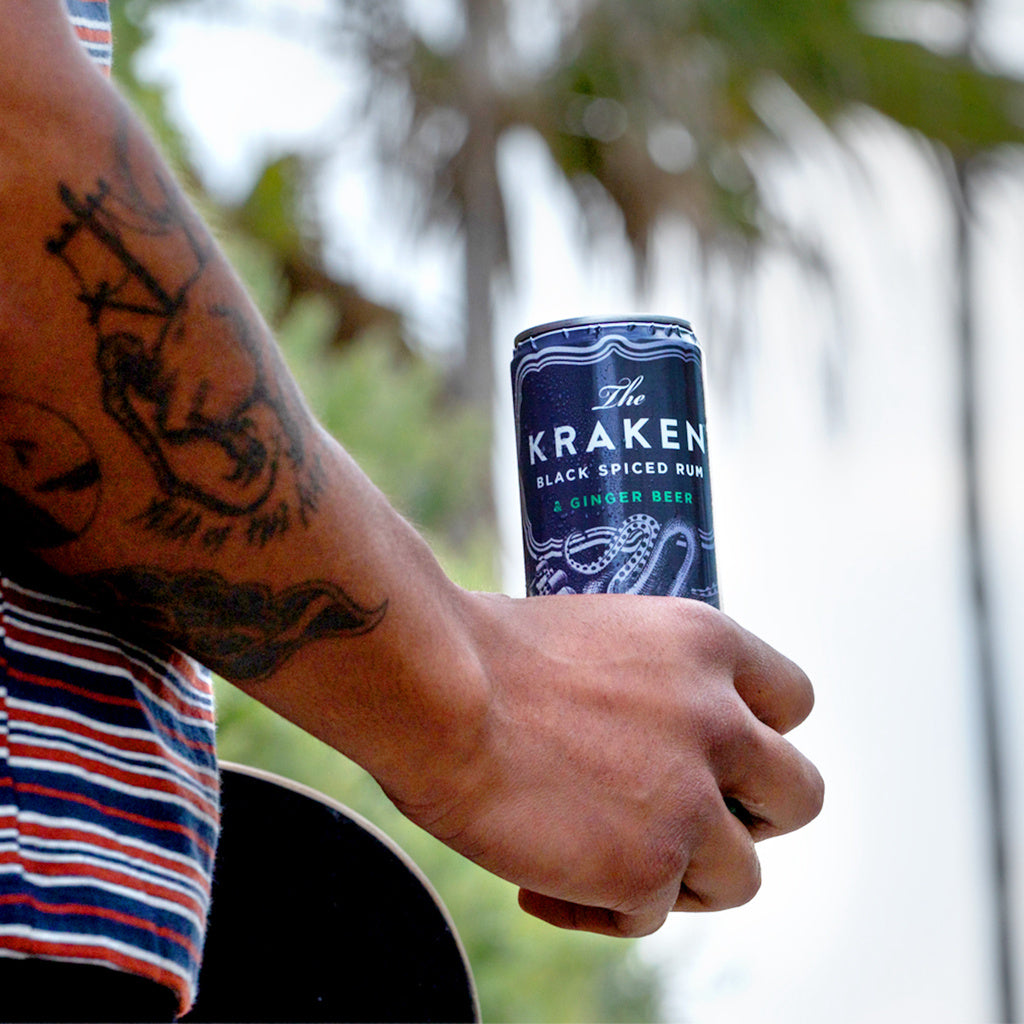 The Kraken Black Spiced Rum and Ginger Beer (4 Pack) 355 ml product image 4