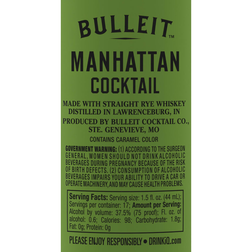 Bulleit Manhattan Cocktail 750 ml product image 8