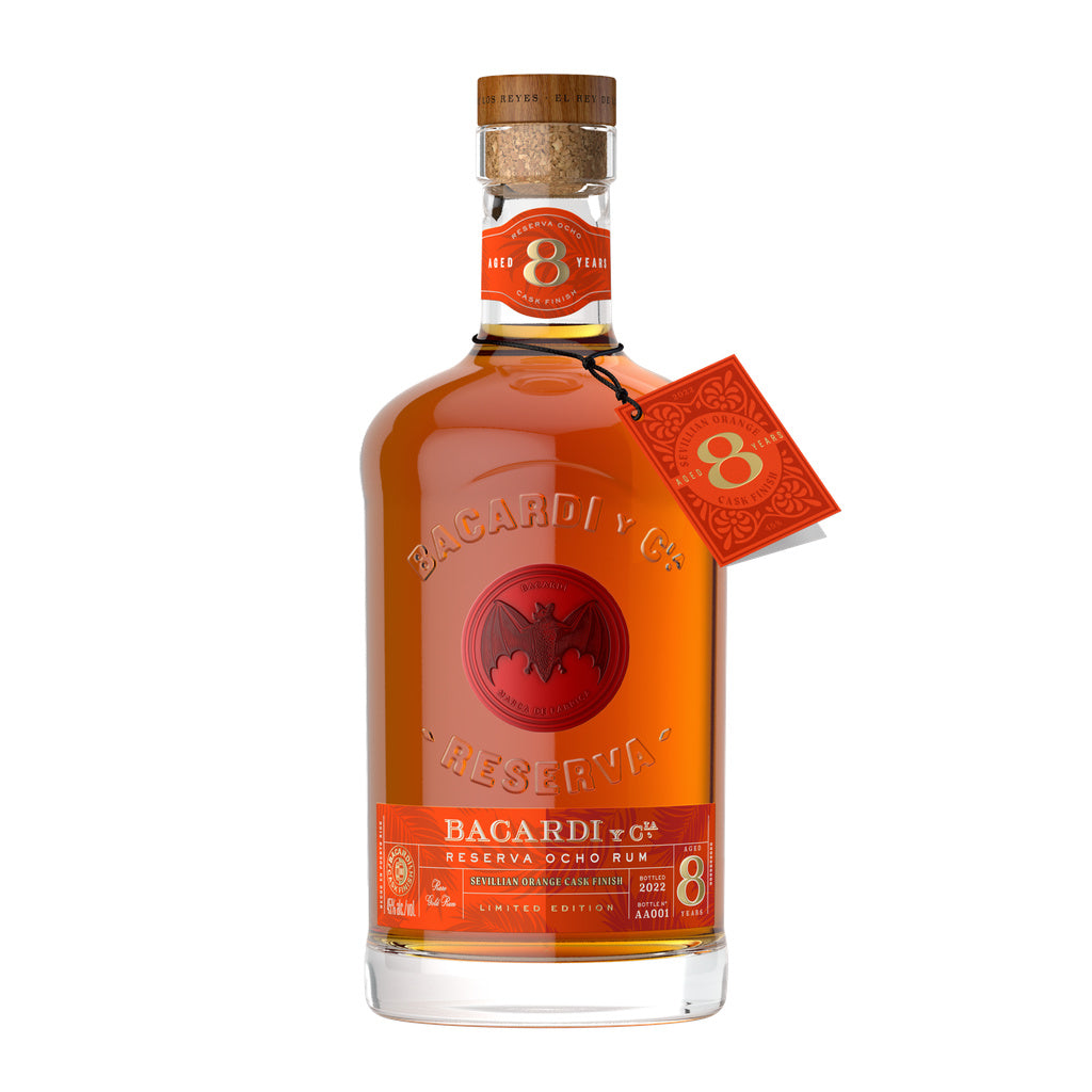 Bacardi Reserva Ocho Rum Sevillian Orange Cask Finish 750 ml product image 2