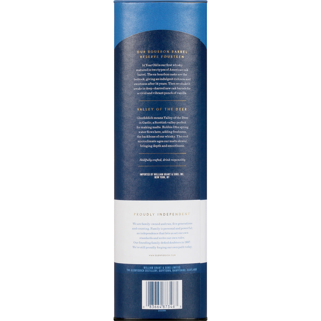 Glenfiddich Bourbon Barrel 14 Year Old 750 ml product image 3