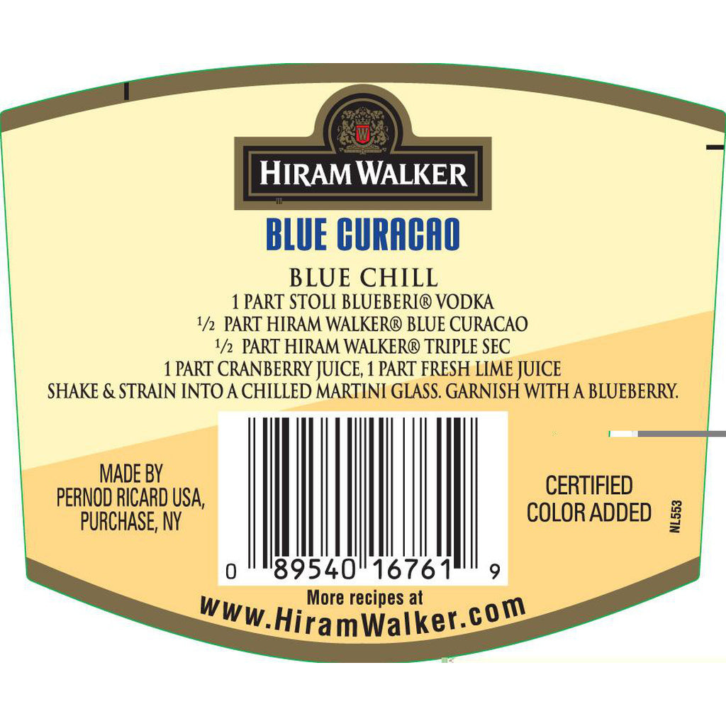 Hiram Walker Blue Curaco 1 L product image 2