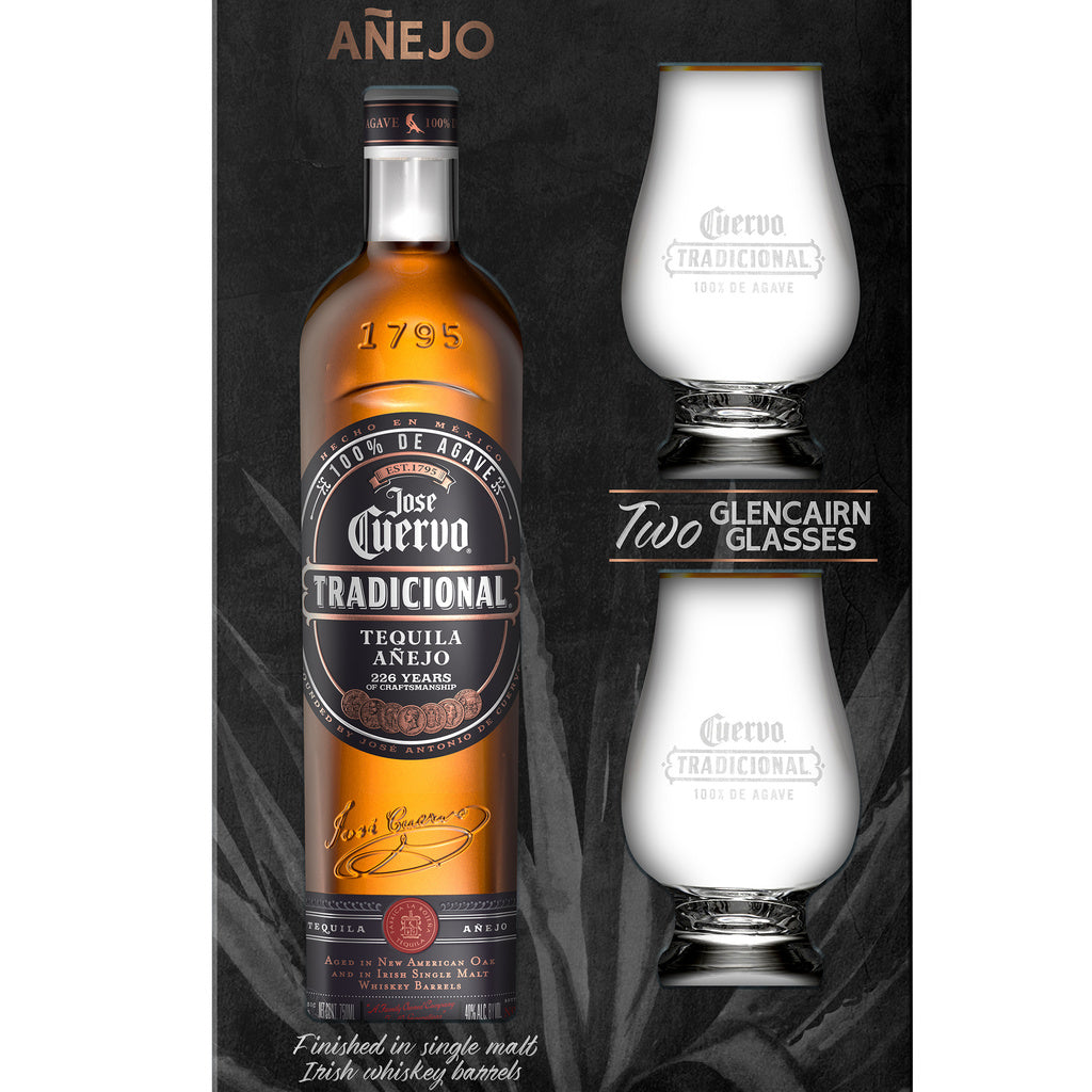 Jose Cuervo Traditional Añejo Glencairn Two Glasses 750 ml product image 2