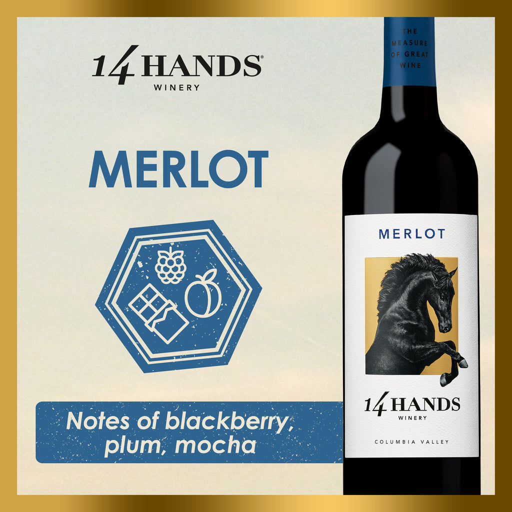 14 Hands Merlot 2021 750 ml product image 3