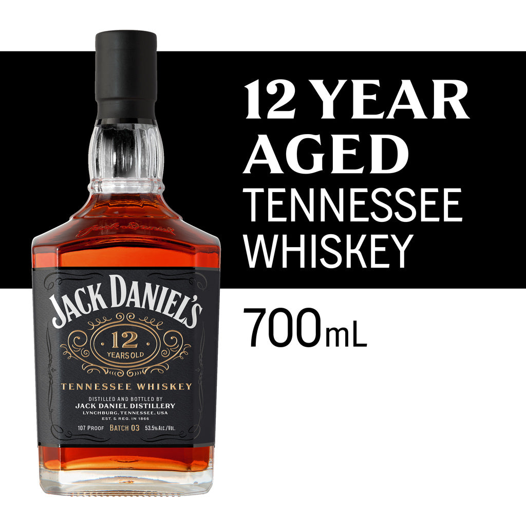 Jack Daniels Tennessee Whiskey 12 years old 700 ml