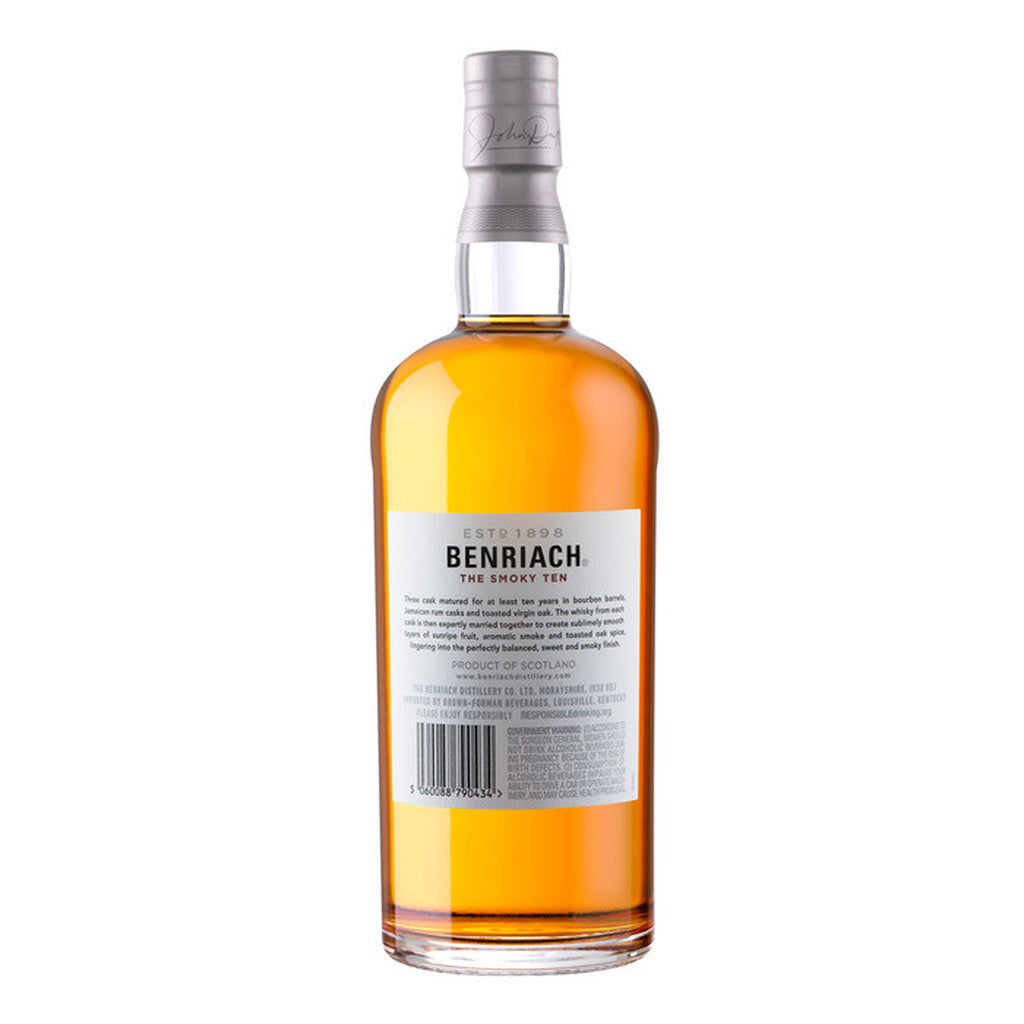 Benriach The Smoky Ten Speyside Single Malt Scotch Three Cask Matured 10 year 750 ml product image 3