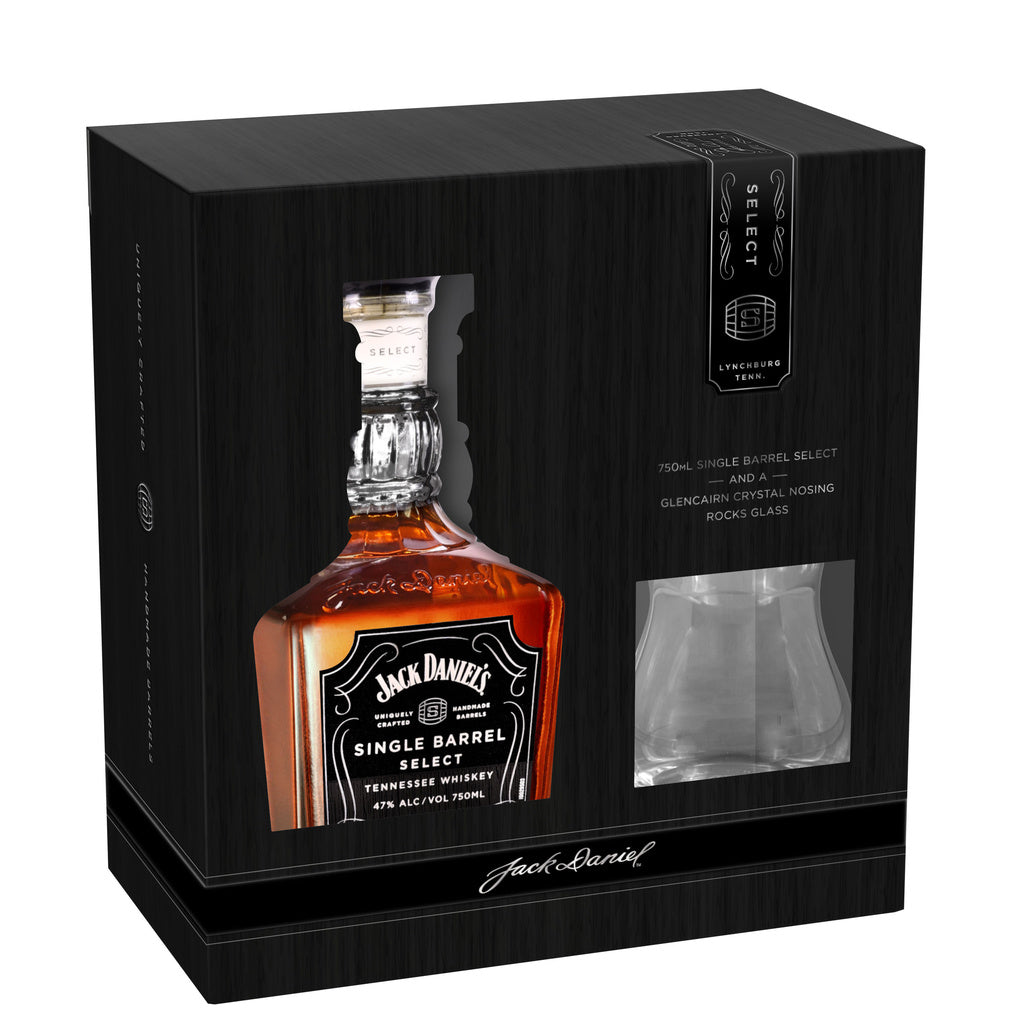 Jack Daniels Single Barrel Select and a Glencairin Crystal Snifer Glass 750 ml